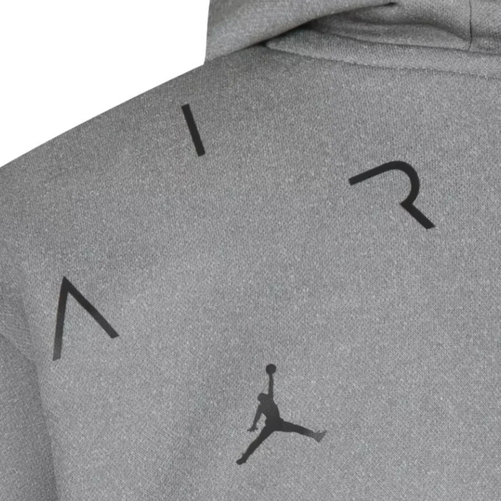 NWT Nike Air Jordan Boys Carbon Heather Core Performance Therma' Hoodie Size M